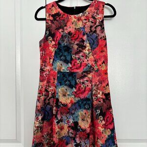 Vibrant Floral Sleeveless Dress